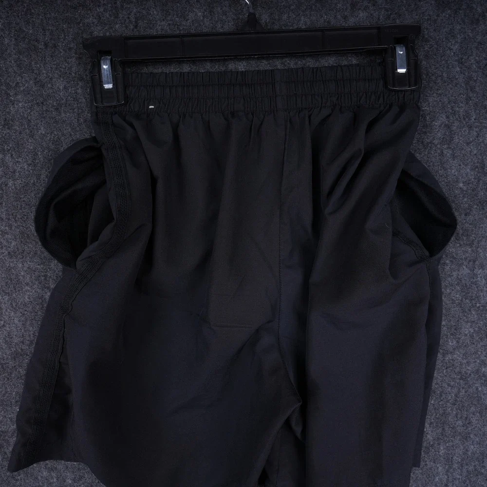 Nike Dri-FIT Athletic Shorts Kids Large Black Excellent Swoosh Logo Activewear